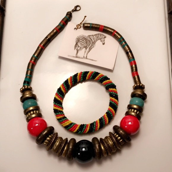 Jewelry - African necklace and bracelet